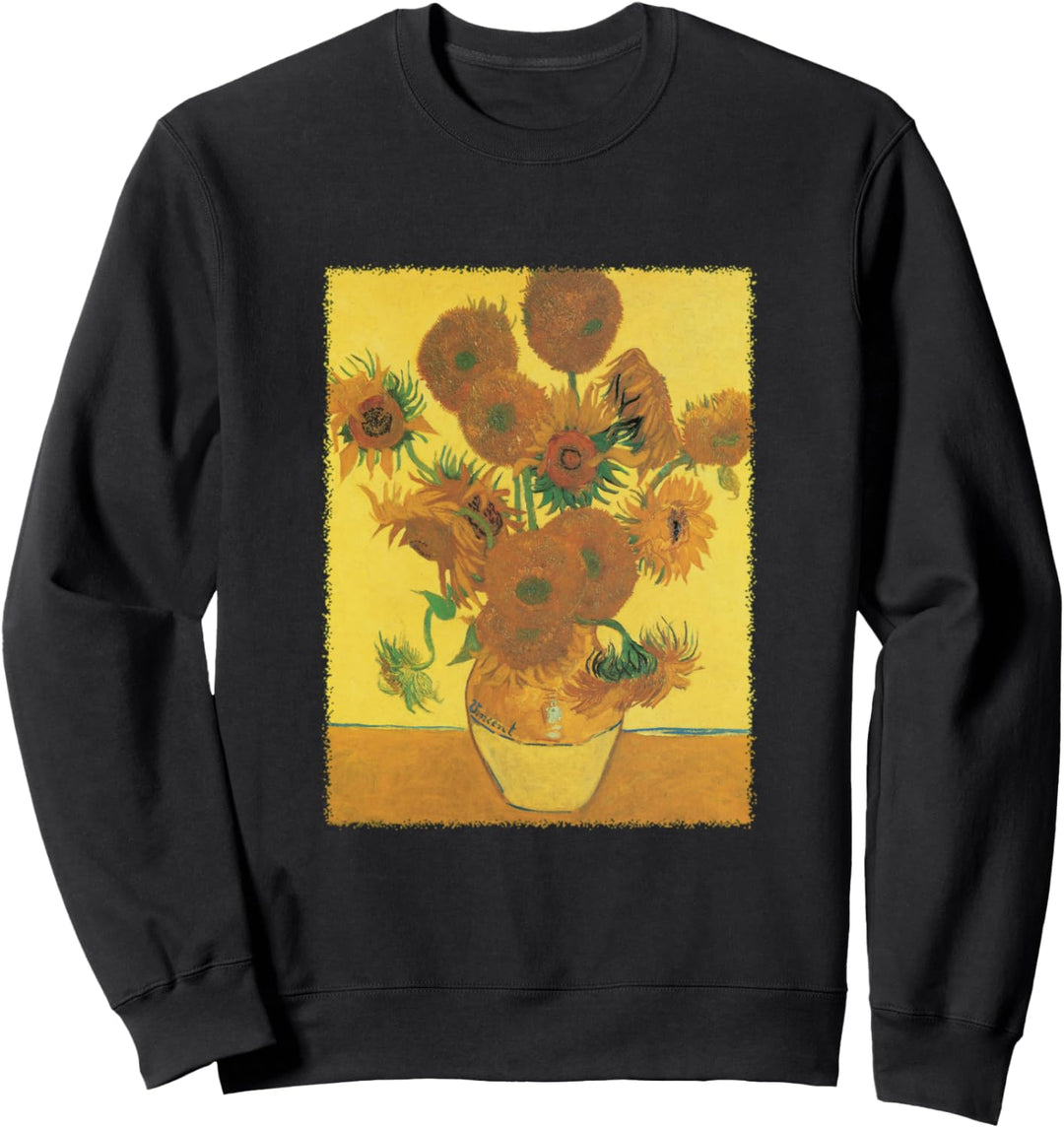 Stillleben Vase mit 15 Sonnenblumen von Vincent van Gogh Sweatshirt