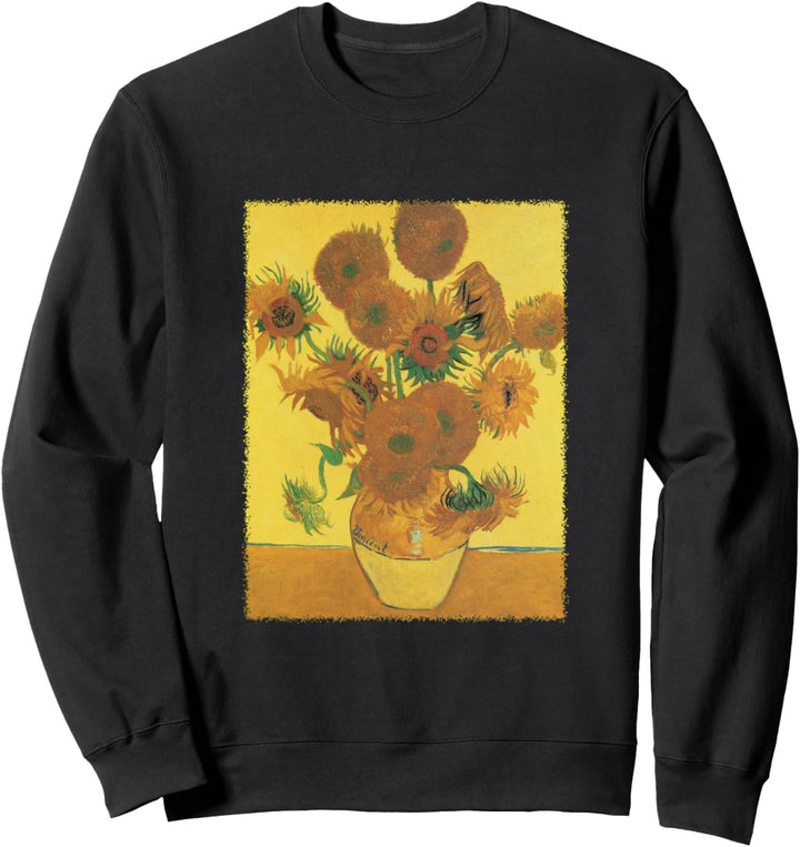 Stillleben Vase mit 15 Sonnenblumen von Vincent van Gogh Sweatshirt