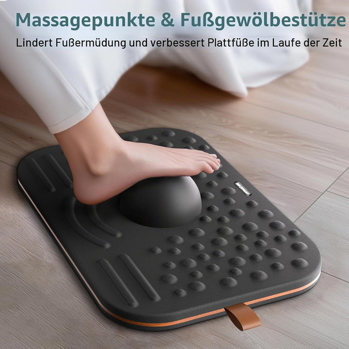 Balance Board,360-Grad Wackelbalance-Board für Erwachsene-2-in-1 Doppelseitige Anti-Ermüdungsmatte &amp;