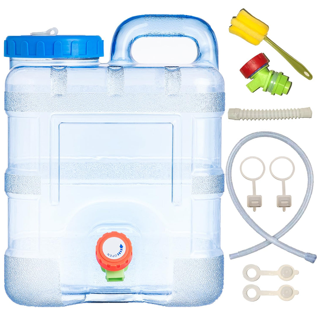 Sparkstarses Wasserbehälter mit Hahn, 5-22L Kunststoff Wasserkanister, BPA-frei Camping Wasserkanist