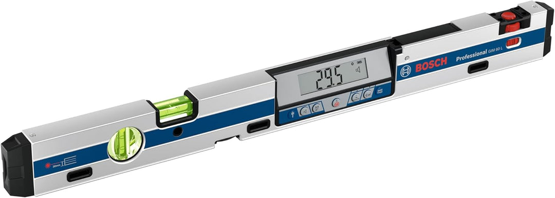 Bosch Professional Digitaler Neigungssensor GIM 60 L (Laserpräzision, Messbereich: 0-360º, Länge: 60