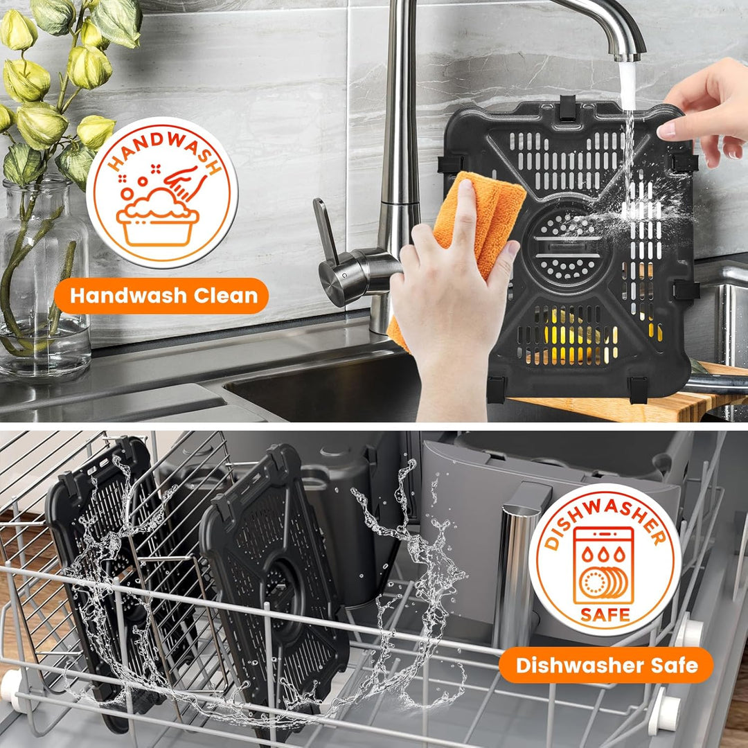 Luftfräter Zubehör für Ninja SL400UK 9.5L SL300UK 7.6L Doppelstapel XL 2 Korb Luftfräter, 2 Stück Lu