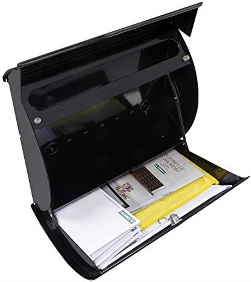 ARREGUI Aura E5404 Individueller Briefkasten aus Stahl, Grösse L (Zeitschriften und C4-Umschläge), S