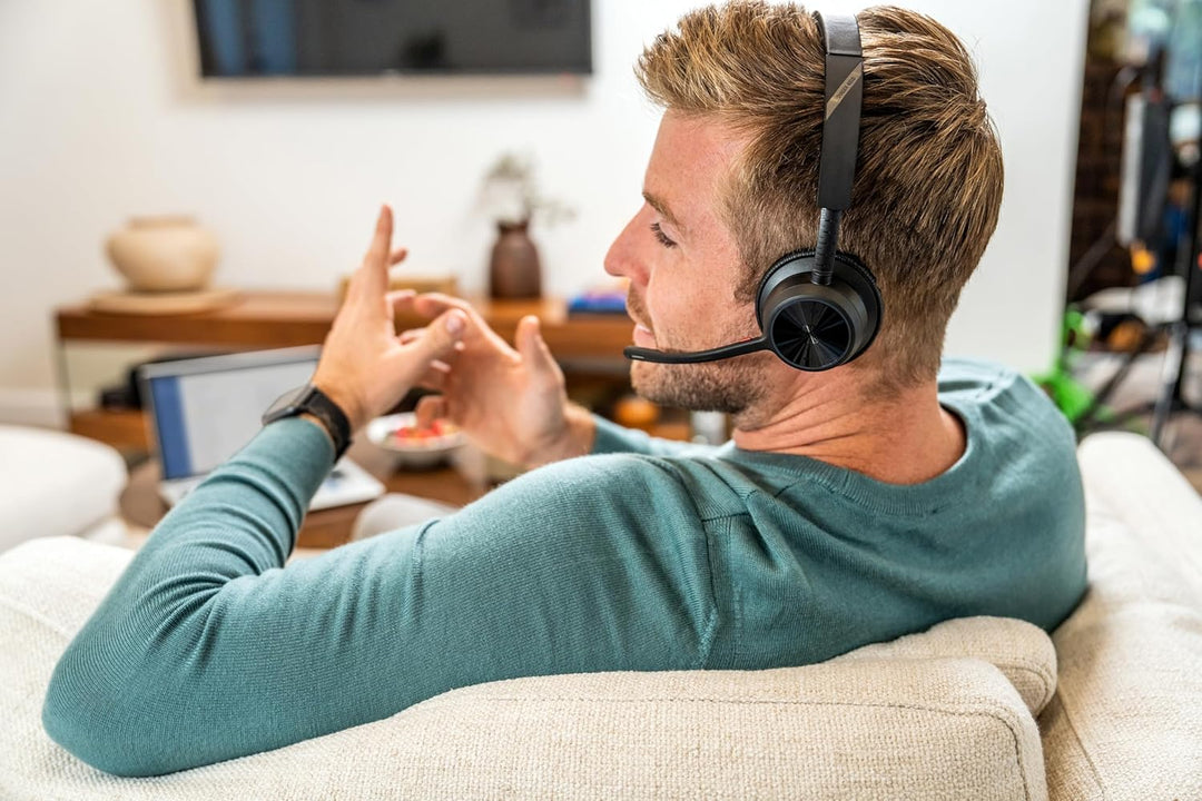 Poly Voyager 4310, schnurloses UC-Headset und Ladestation – Ein-Ohr-Bluetooth-Headset mit Noise Canc