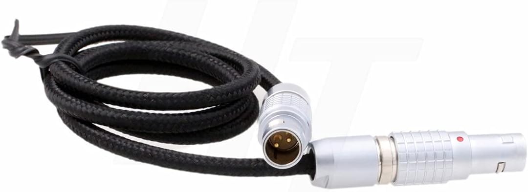 HangTon Geflochtenes 0B 2 Pin Stecker auf 2 Pin Stecker Stromkabel für Teradek Bolt Bond, ARRI Alexa
