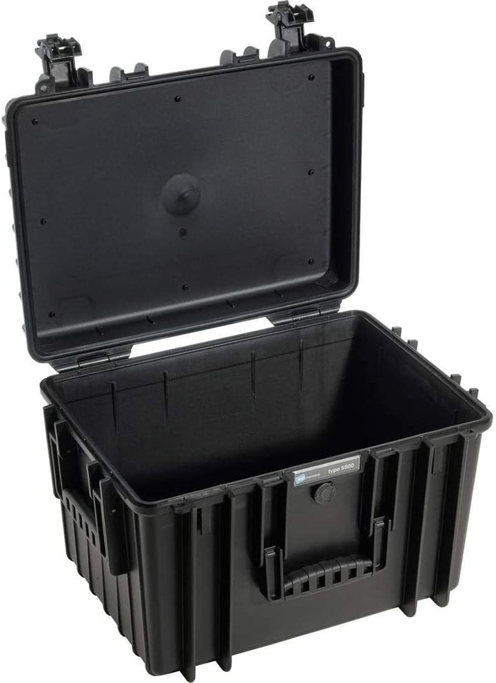 B&amp;W Transportkoffer Outdoor - Typ 5500 Schwarz - mit Würfelschaum - wasserdicht nach IP67 Zertifizie
