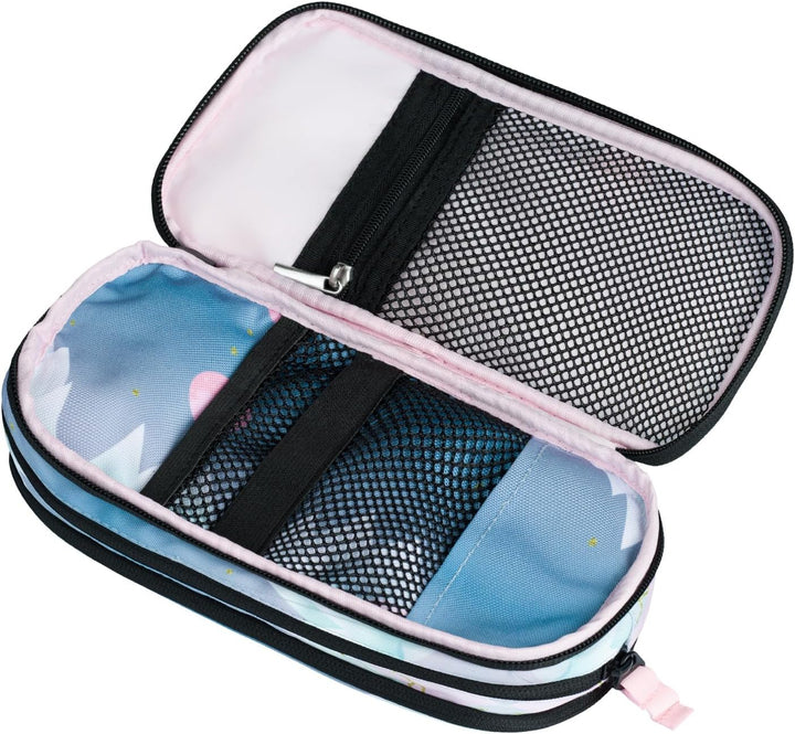 Baagl Federmäppchen für Mädchen, Schule Mäppchen, Federmappe mit 3 Fächer, Federtasche für Teenager,