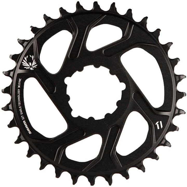 Sram Eagle X-Sync 34T Direktmontage Off-Set Boost Aluminium 12-Fach Kettenblatt - Schwarz, 3 mm Schw