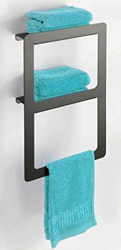 WENKO Handtuchhalter Duo Montella, inkl. Schraubmaterial für Wandmontage, Aluminium, rostfrei, 27x44