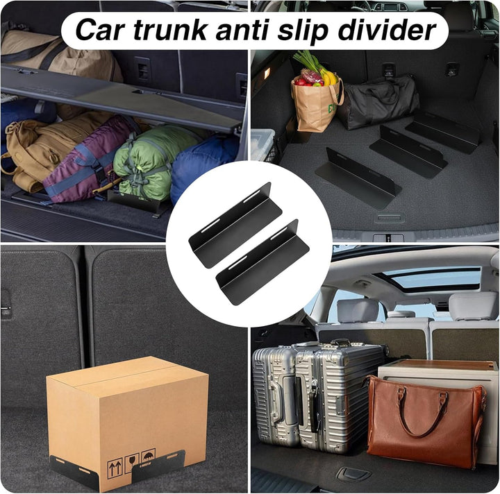 4 Stück Kofferraum Klett, Kofferraum Klett Fixierung Gepäckfixierung Auto Kofferraum Organizer für L