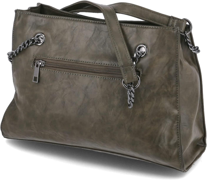Rieker Damen H1336 Shopper, S Grün, Grün
