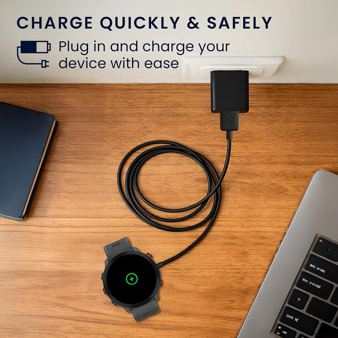 kwmobile USB Kabel Charger kompatibel mit Garmin Forerunner 55 965 955 265 255 165 / Vivoactive 5 /