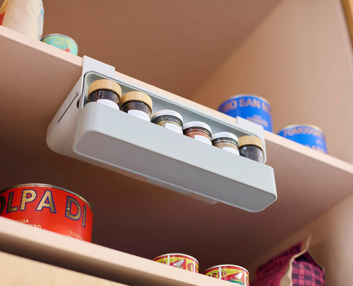 Joseph Joseph CupboardStore Unterregal Gewürzregal, Platzsparender Küchenorganizer, recyceltem Plast