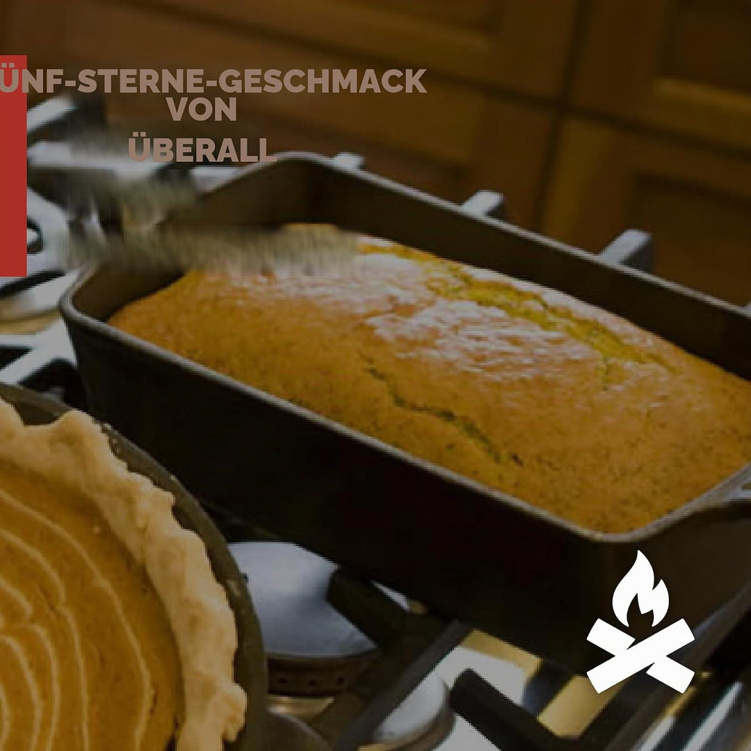 Camp Chef Home Seasoned Brotform aus Gusseisen 1 Schwarz, 1 Schwarz