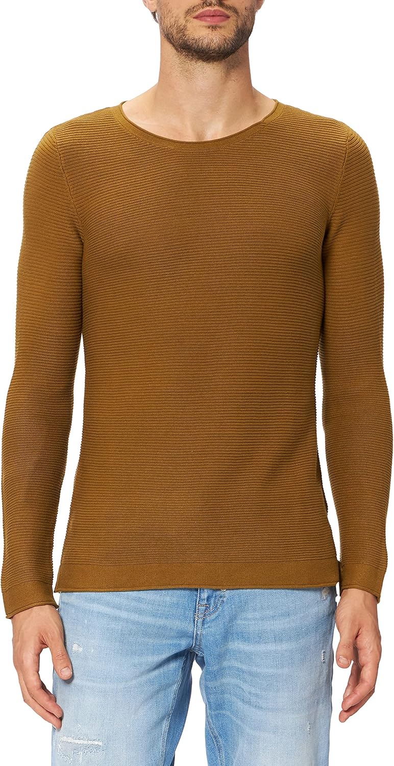 Tom Tailor Damen 1016350 Basic Strickpullover aus Bio-Baumwolle (1er Pack) M 11218 - Khaki Olive, M