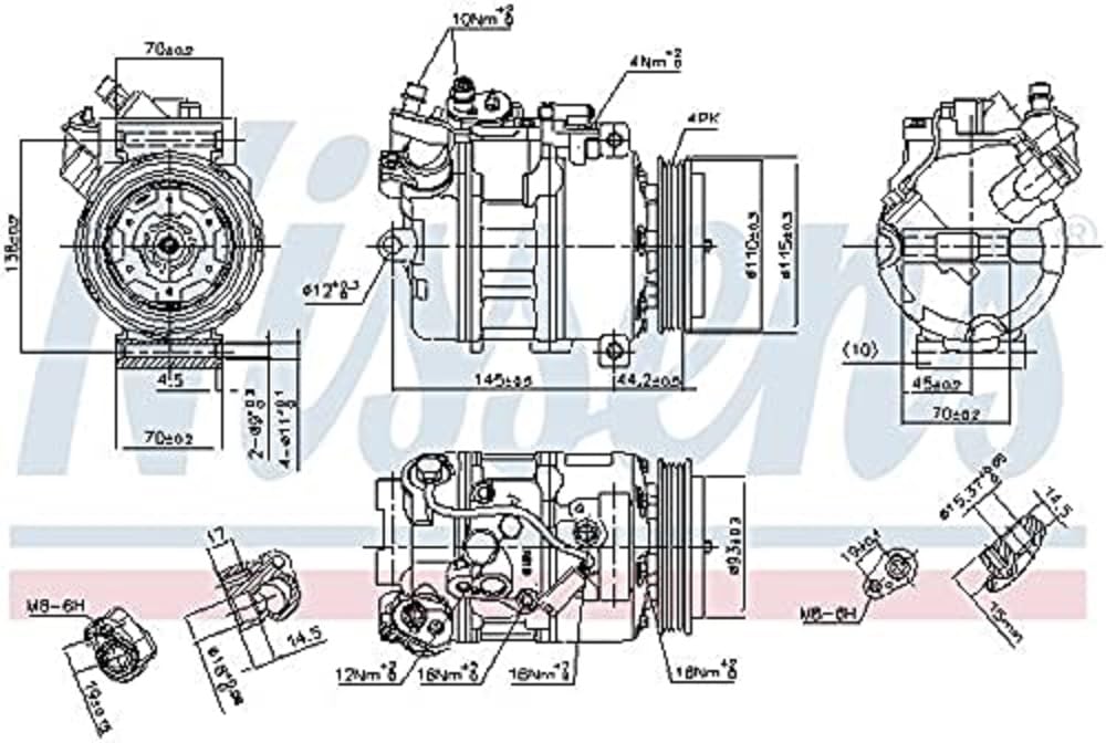 NISSENS 89417 Kompressor, Klimaanlage