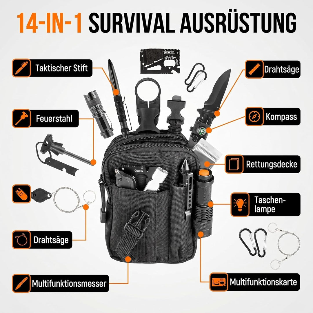 NEO TOOLS Survival Kit Geschenke für Männer Papa Freund - Vater Ehemann Geschenke Vatertag, Bruder G
