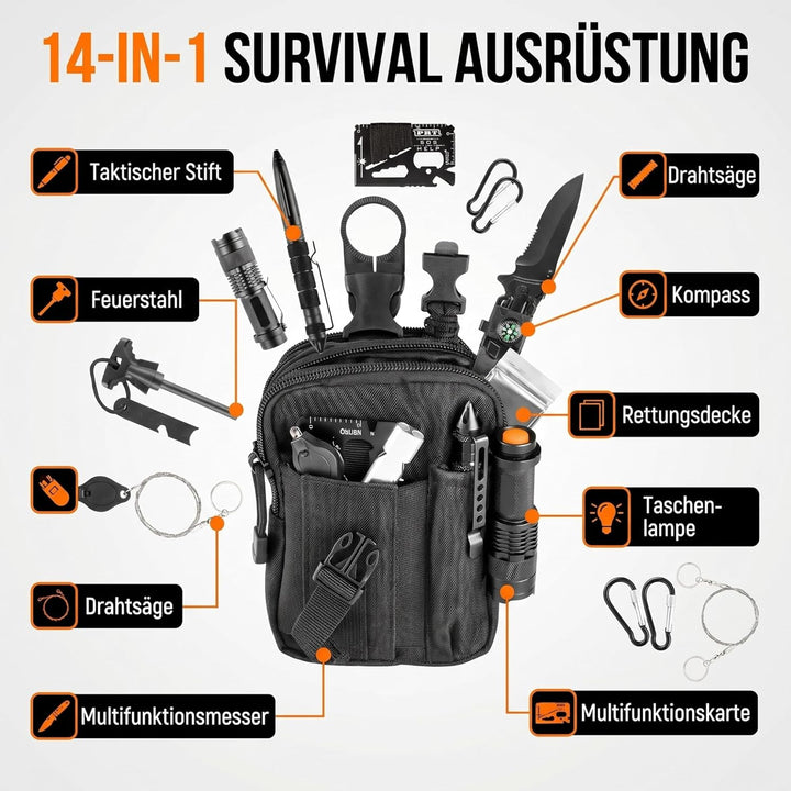 NEO TOOLS Survival Kit Geschenke für Männer Papa Freund - Vater Ehemann Geschenke Vatertag, Bruder G