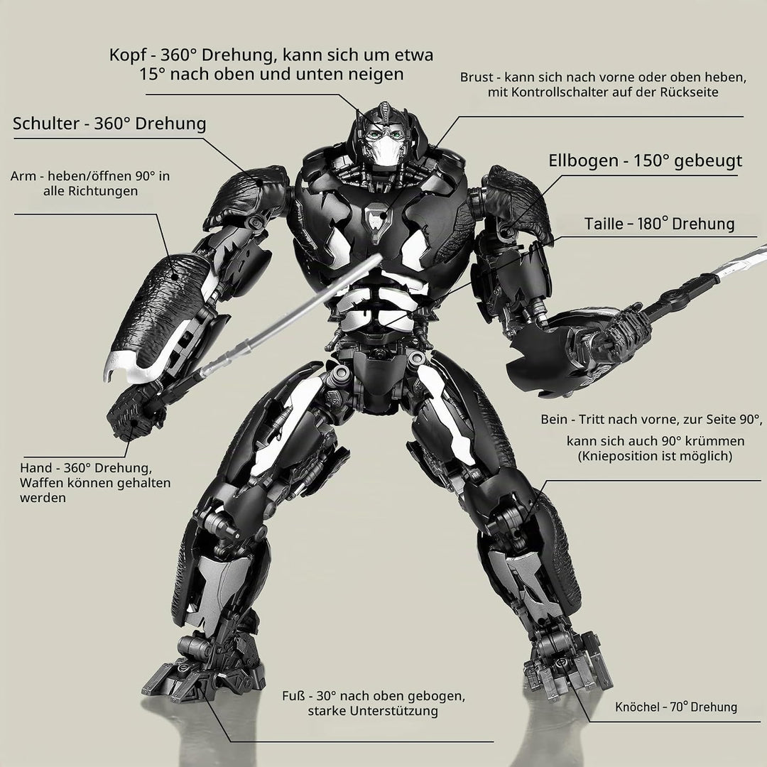 YOLOPARK Transformers Spielzeug Optimus Primal, 7.87 Zoll Transformers Rise of The Beast Transformer