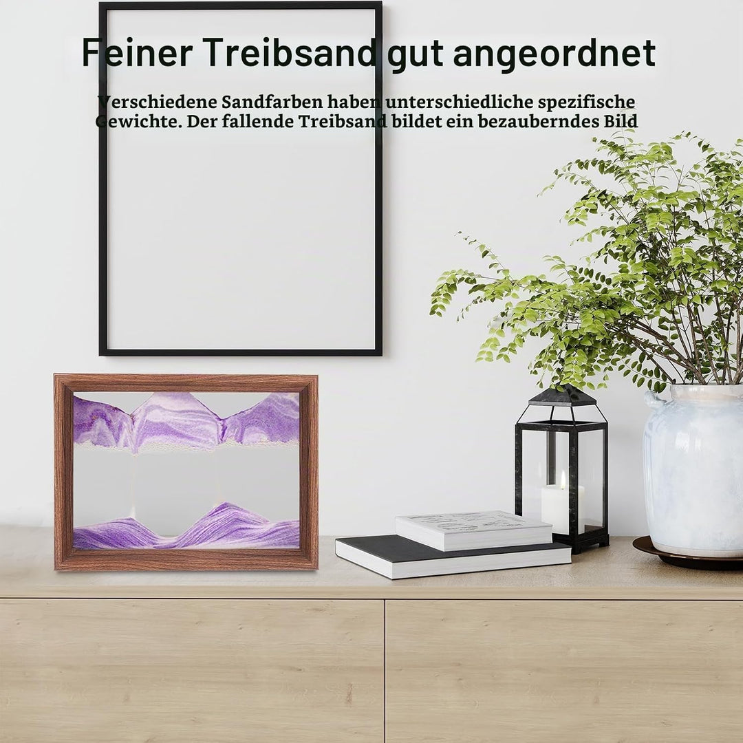 AzureLeap Sandbilder zum Drehen 3D Sandscape die Sandkunst in Tiefsee Fliessende Sandmalerei Sandbil