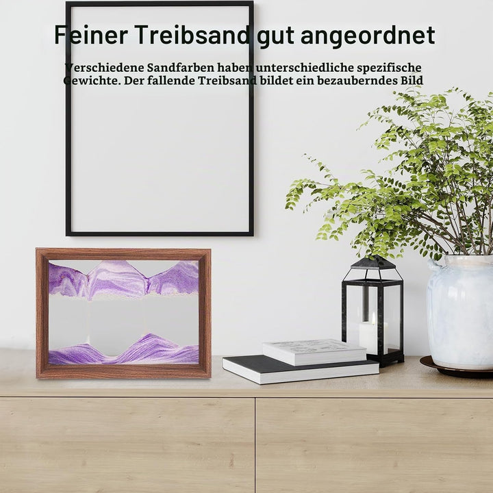 AzureLeap Sandbilder zum Drehen 3D Sandscape die Sandkunst in Tiefsee Fliessende Sandmalerei Sandbil