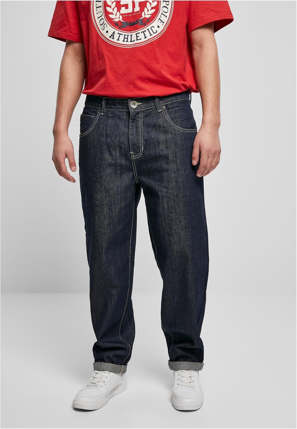 Southpole Herren Embroidery Denim Hose 30 Raw Indigo, 30 Raw Indigo