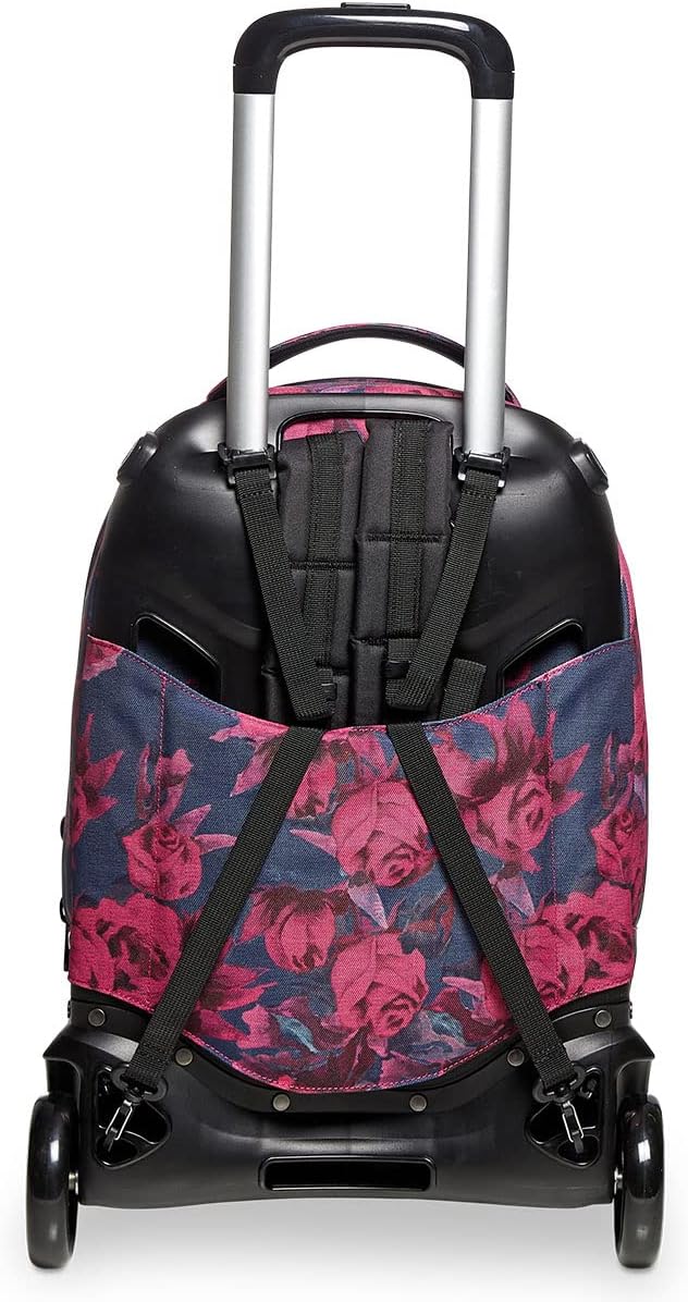 Invicta TROLLEY, Rucksack mit Trolleyfunktion, 3 in 1, Schulranzen mit Rollen, Abnehmbarer Rucksack,