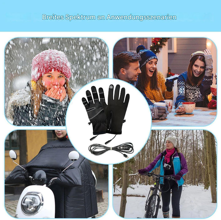 Elektrische Heizhandschuhe | USB-aufladbare Touchscreen-Heizhandschuhe,3 Stufen Heizmuffen Für Damen