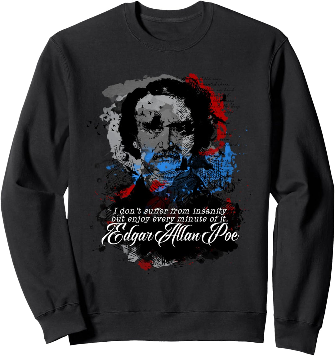 Der Rabe, Edgar Allan Poe, Fan Art T-Shirts und Geschenke Sweatshirt