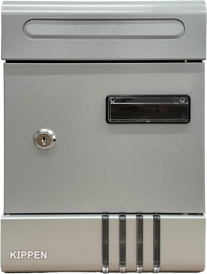 kippen 10005LS Briefkasten Modell House, Farbe Silber, Misure: 290 x 200 x 70 mm