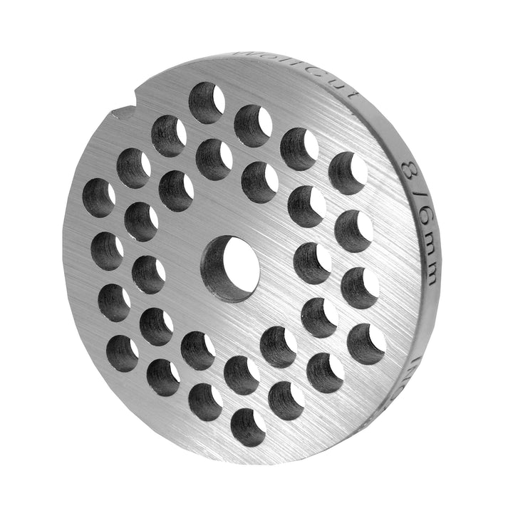 Wolfcut INOX Lochscheibe Gr. 8-6,0 mm Bohrung - Kompatibel/Ersatz mit Fleischwolf Jupiter - Bosch -