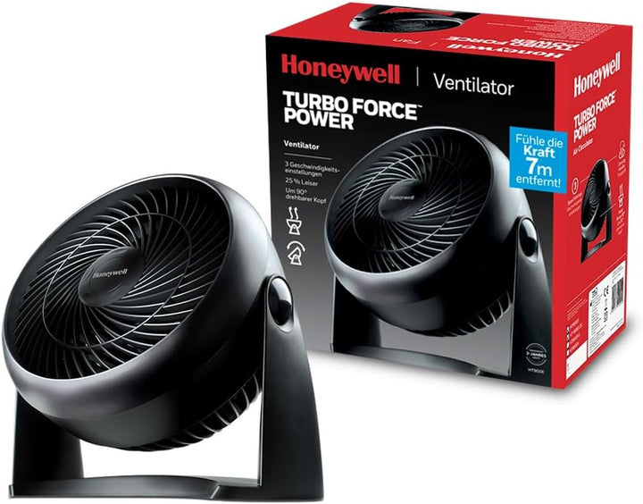 Honeywell TurboForce Turbo-Ventilator (Geräuscharme Kühlung, verstellbarer Neigungswinkel bis zu 90°