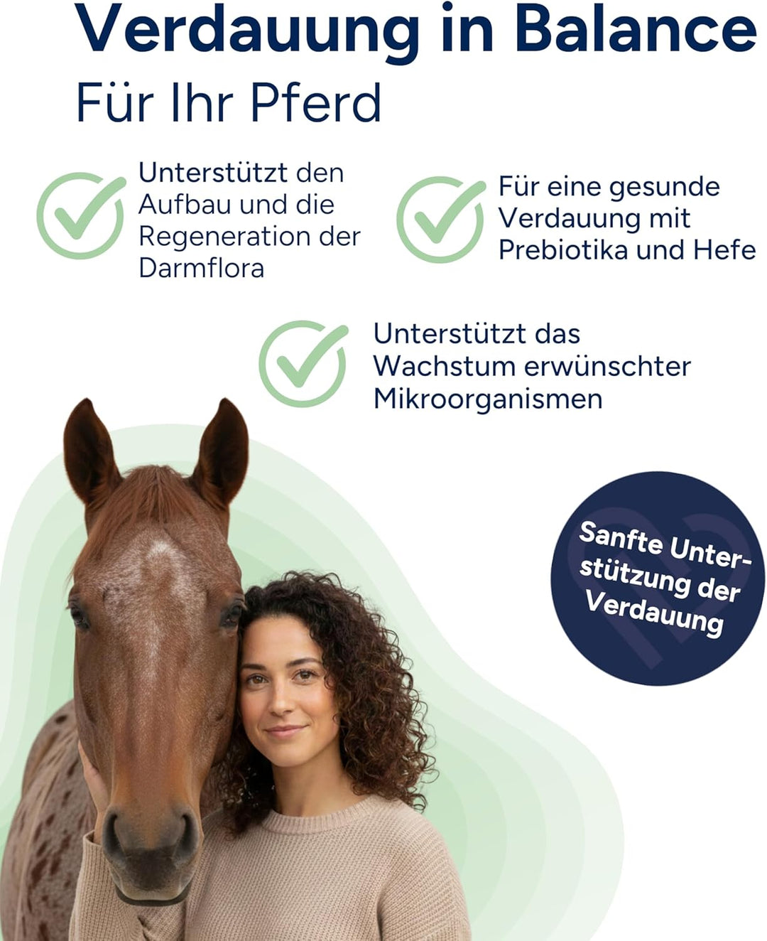 NutriLabs Synbiotix Pulver für eine gesunde Verdauung und Darmflora von Pferden, mit Prebiotika und