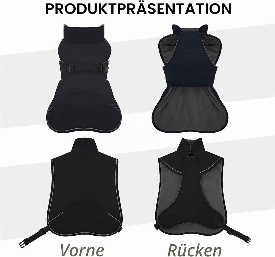 Hjyokuso Hundemantel Dackel, Winddichter Wasserdichter Wintermantel Für Dackel Hunde, Hundejacke Für