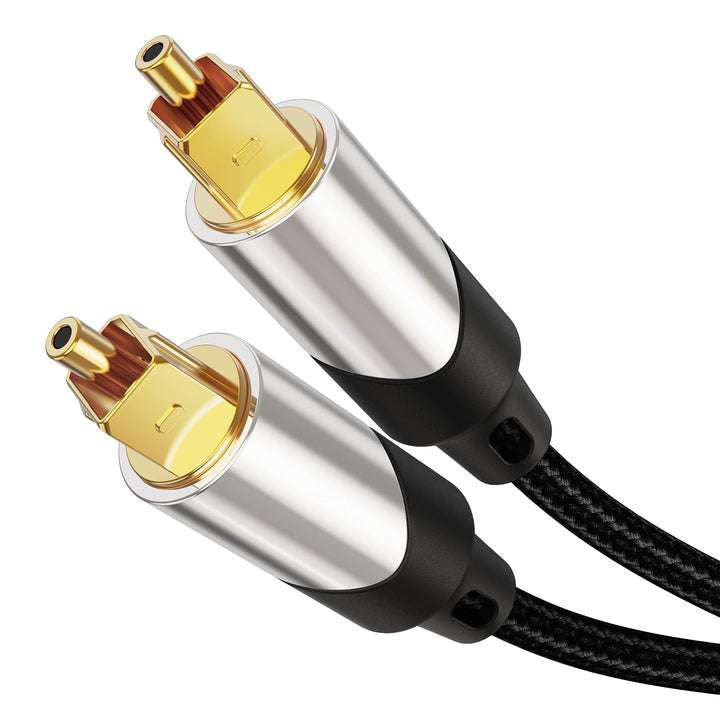 CableCreation Optical Audio Cable, 25FT Toslink Male SPDIF Cable with Nylon Braided Fiber Optic Cord