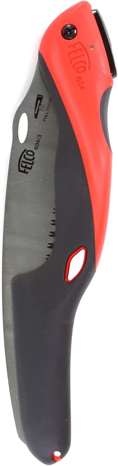 FELCO Baumsäge 604 (klappbare Säge, Klingenlänge 24 cm, mit ziehendem Schnitt, Holzsäge, für Weinbau