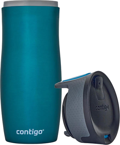 Contigo West Loop Autoseal Thermobecher, Edelstahl Isolierbecher, Kaffeebecher To Go, BPA frei, ausl