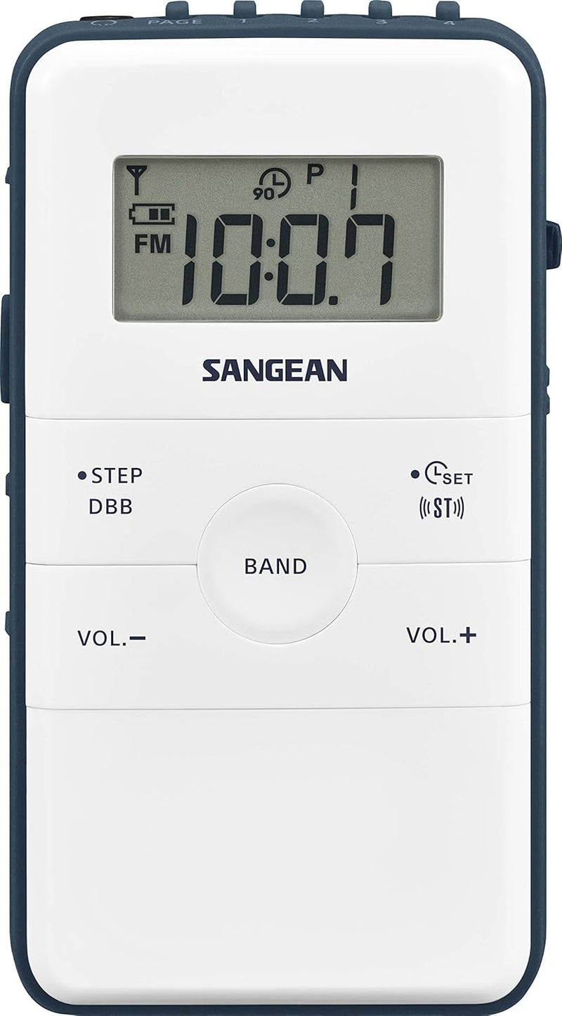 Sangean DT-140 Weiss/Blau (Pocket 140), Petite Taille