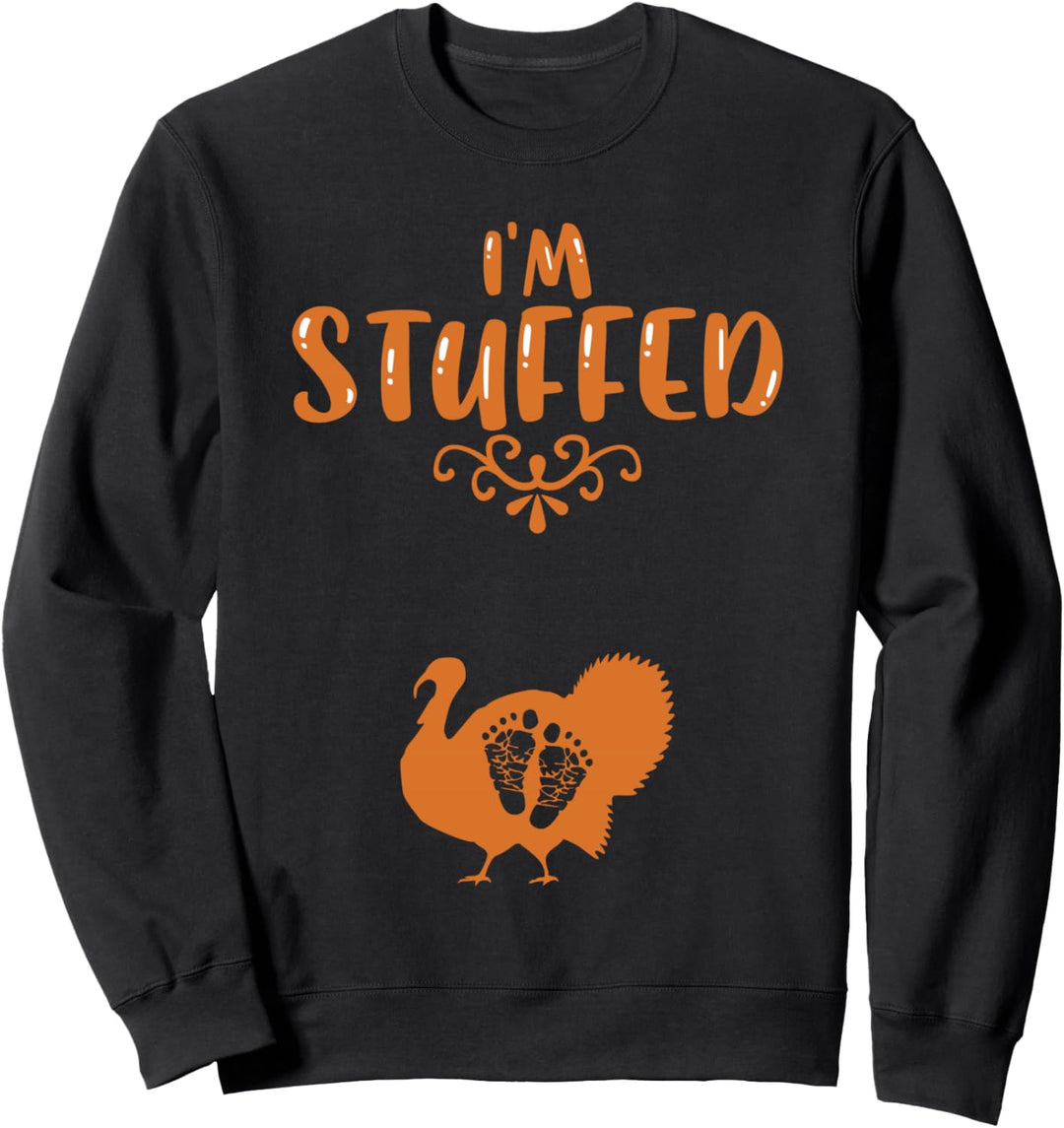 Frauen Thanksgiving Baby Ankündigung Schwangerschaft Sweatshirt
