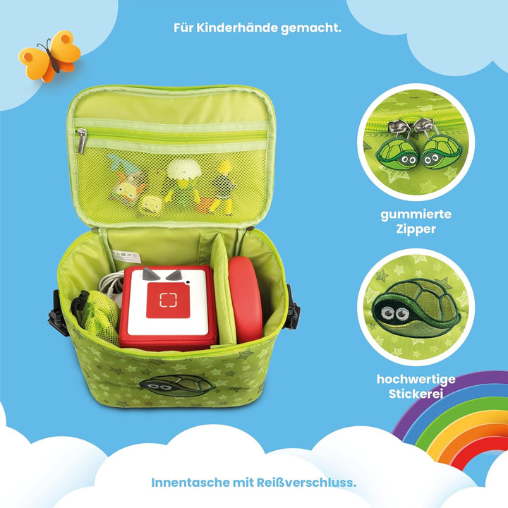 fridoli Toniebox Tasche mit Schultergurt | für Toniebox Starterset und Zubehör | grün | Immer Alles