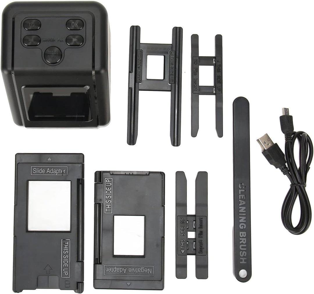Film- und Diascanner, All-in-One-12M-Digitalfilmscanner mit 2-Zoll-LCD-Bildschirm, Konvertiert 135 1