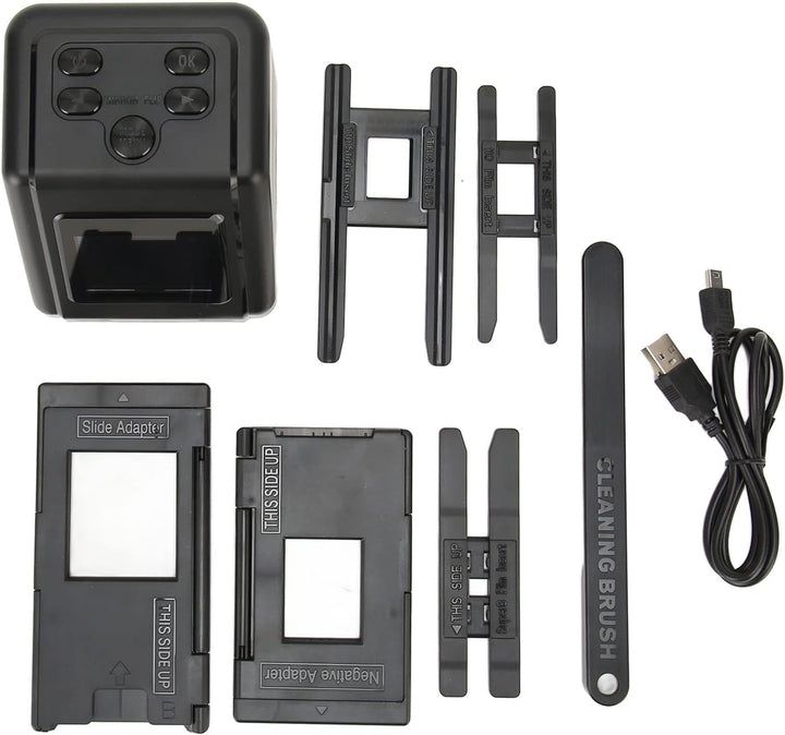 Film- und Diascanner, All-in-One-12M-Digitalfilmscanner mit 2-Zoll-LCD-Bildschirm, Konvertiert 135 1