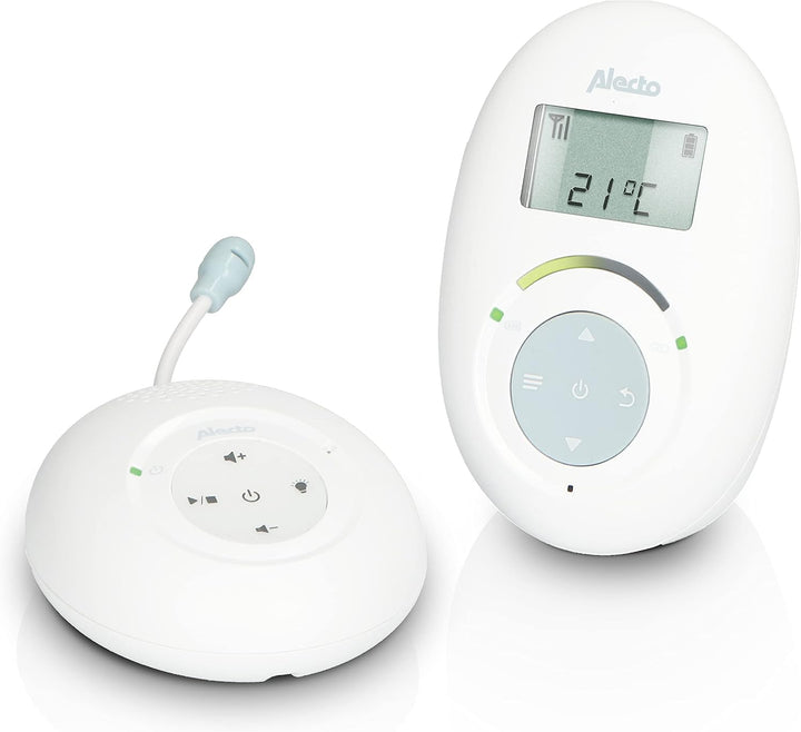 Alecto DBX120 Babyphone Audio - DECT Babyphone - sichere und störungsfreie Verbindung - Gegensprechf