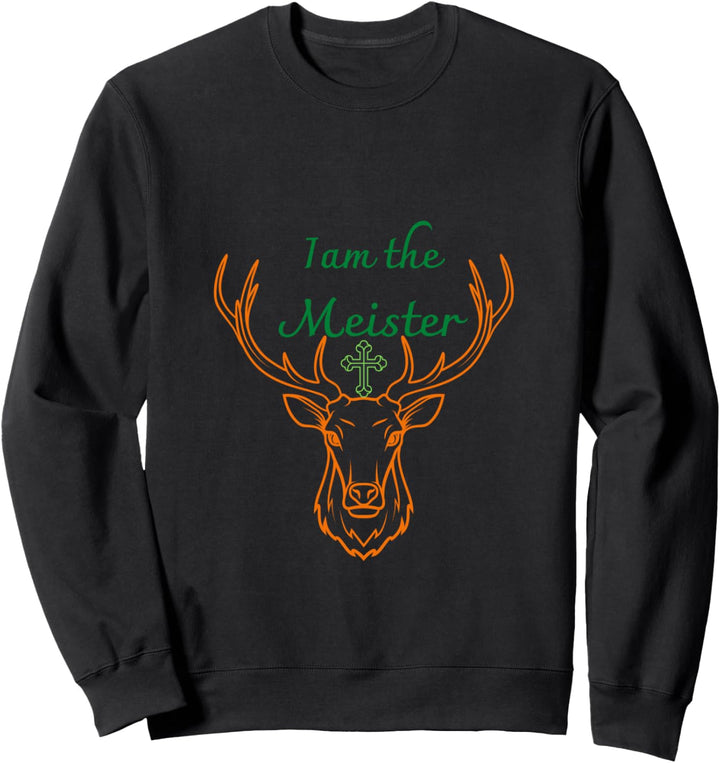Jaegermeister Meister Hirsch Familie Papa Mama frech lustig Sweatshirt