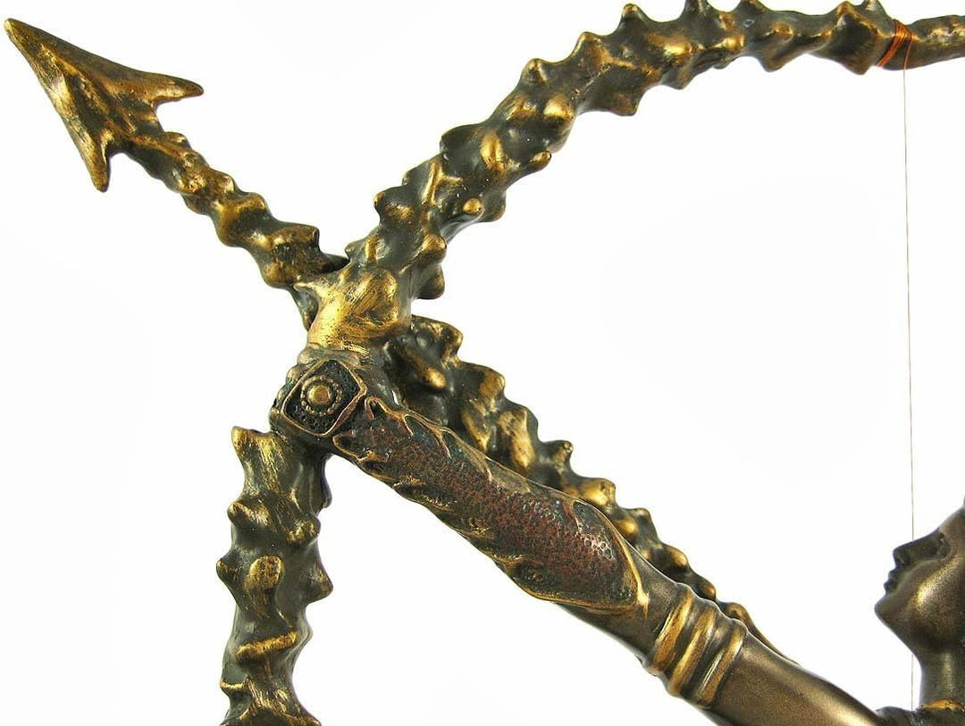 braunen Finish Artemis Mond Göttin griechischen Statue Diana
