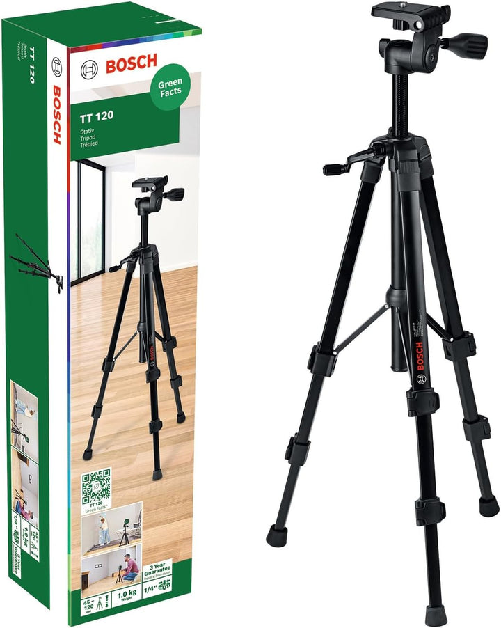 Hochwertiges Stativ TT 120 (einstellbare Höhe von 45 bis 120 cm für schnelles und flexibles Platzier