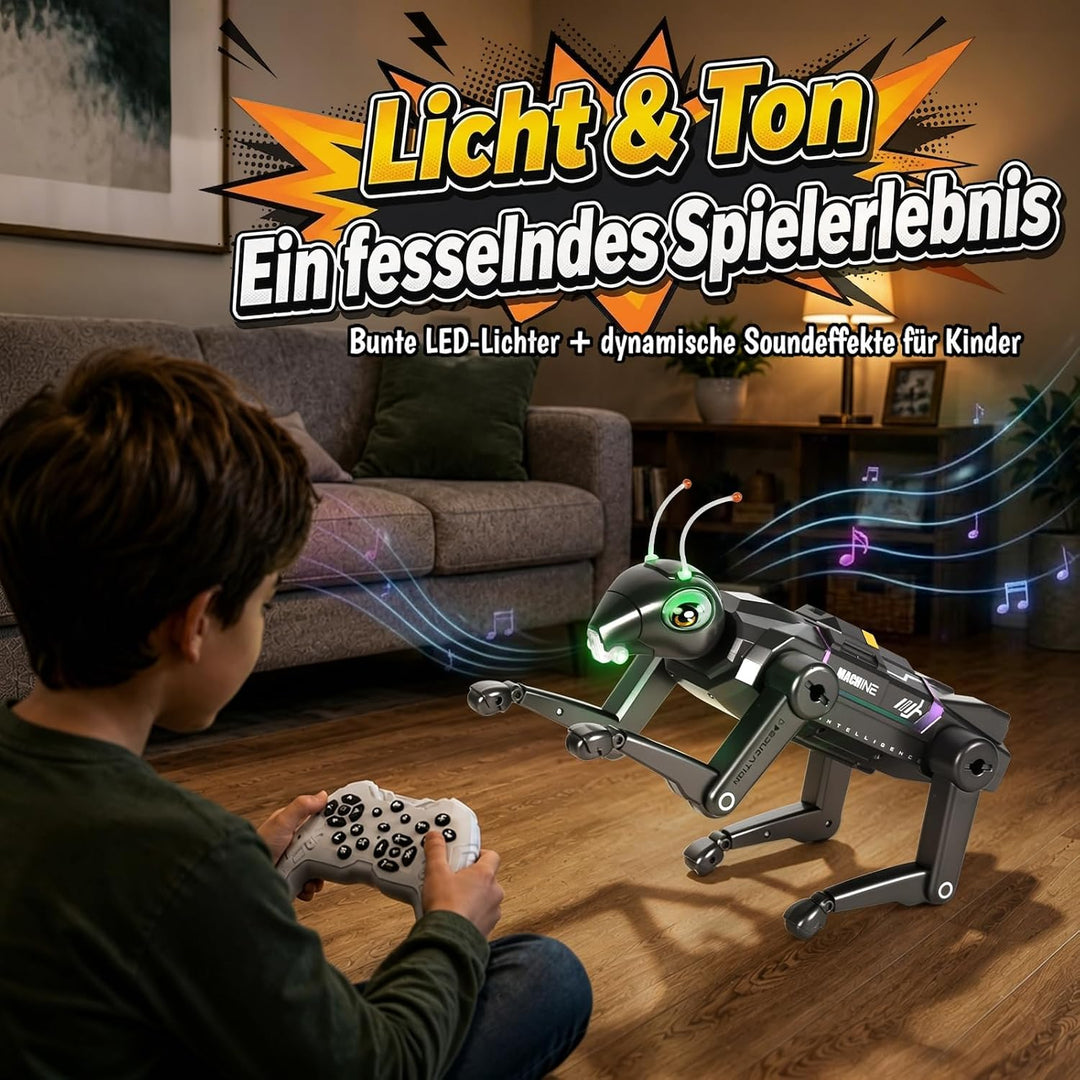 YESHIN Ferngesteuerter Roboterhund für Kinder | Programmierbar, 16 Funktionen, Tanzen, Laufen, Kung