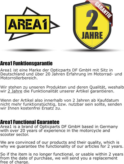 Area1 Racing Tuning CDI Zündbox mit Wegfahrsperre ungedrosselt kompatibel mit Peugeot Speedfight 1 S