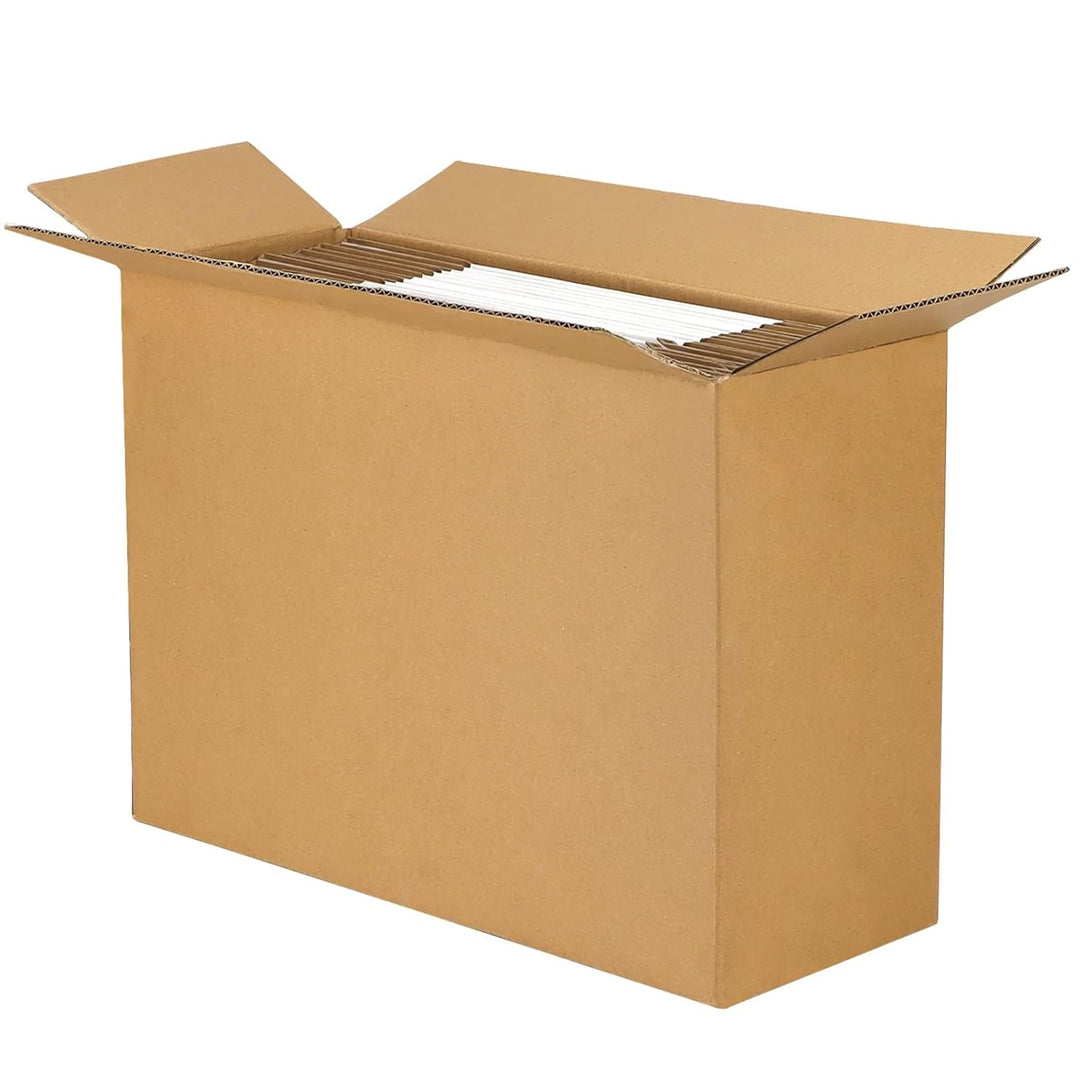 HORLIMER 25 Stück Versandkarton Klein Karton Box, 330x254x51mm Verpackungskartons mit Deckel für War