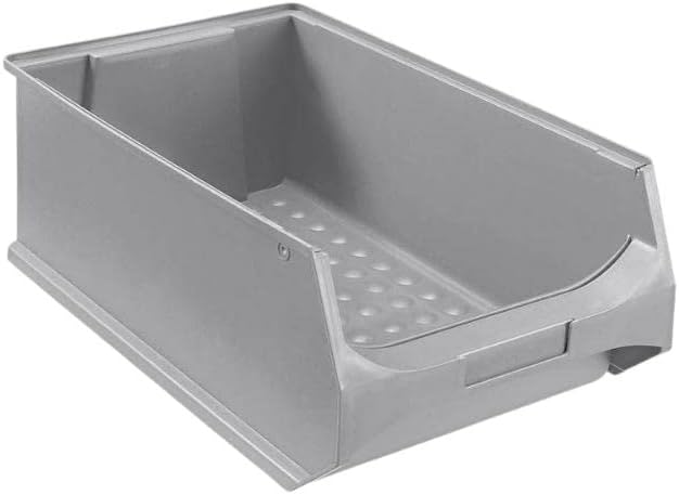 SuperSparSet 4x Graue Sichtlagerbox 5.0 | HxBxT 20x30x50cm | 21,8 Liter | Sichtlagerbehälter, Sichtl